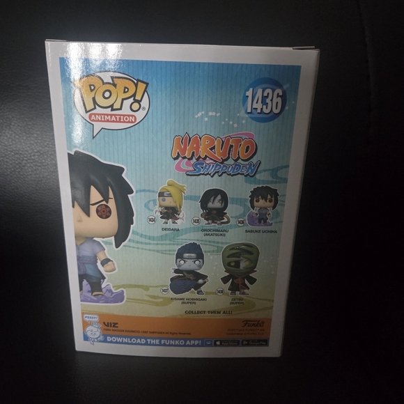 Funko Pop Anime Naruto Shippuden Sasuke Uchiha Figure - Picture 4 of 7